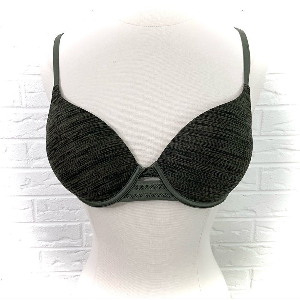 Victoria’s Secret Perfect Shape Green Heathered Bra Size 34C